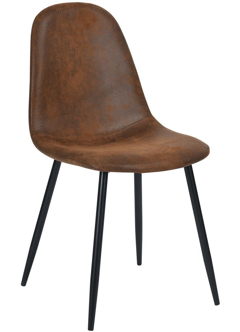 39F Charlton Suede Dining Chair, Brown
