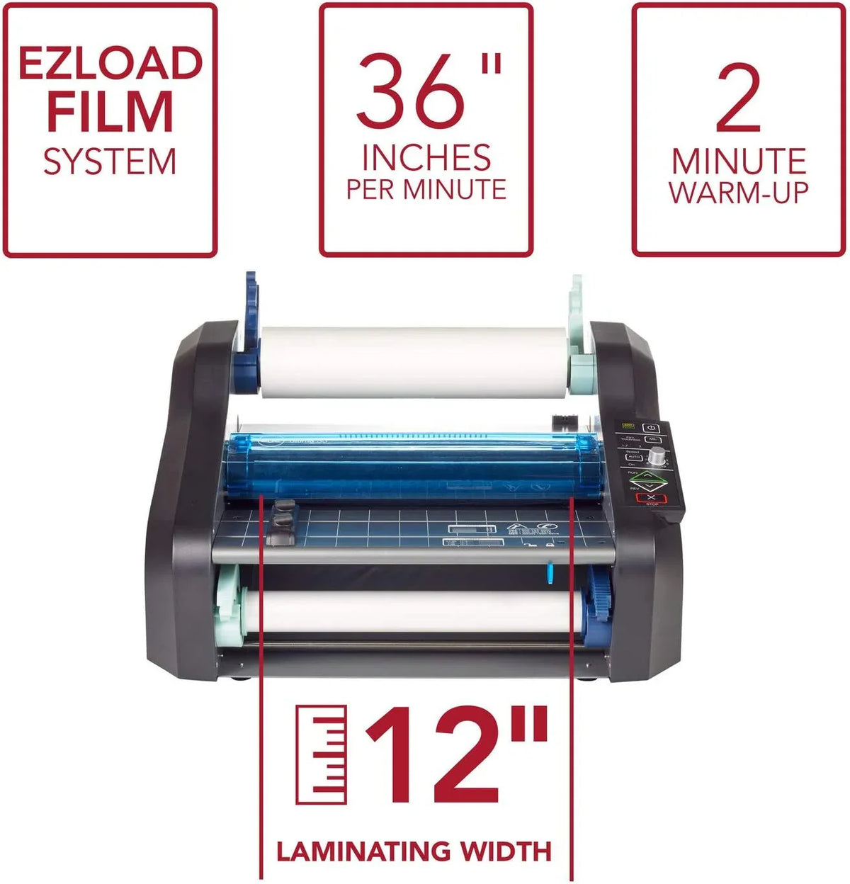 Automatic loading hot-rolled composite machine, with a maximum width of 12 inches, and preheating time less than 2 minutes.