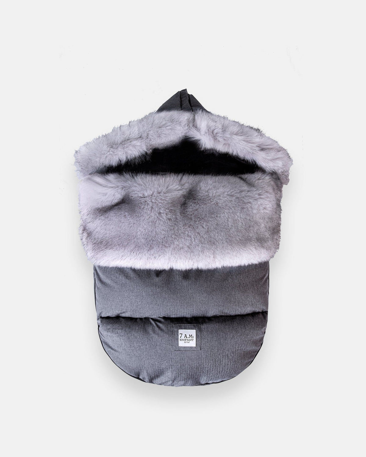 PlushPod - Tundra Heather Grey Dark Faux, 0-18M