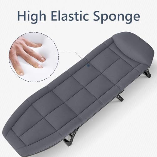 Folding Camping Cot Adults Bed,Adult Folding Bed, Rollaway Bed with Mattress for Adults Queen, High Elastic Sponge Five Adjustable Angles Good Load Bearing, Folding Bed, for Home Outdoor