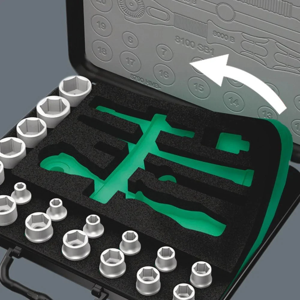 3/8 inch metric ratchet set (43-piece set)