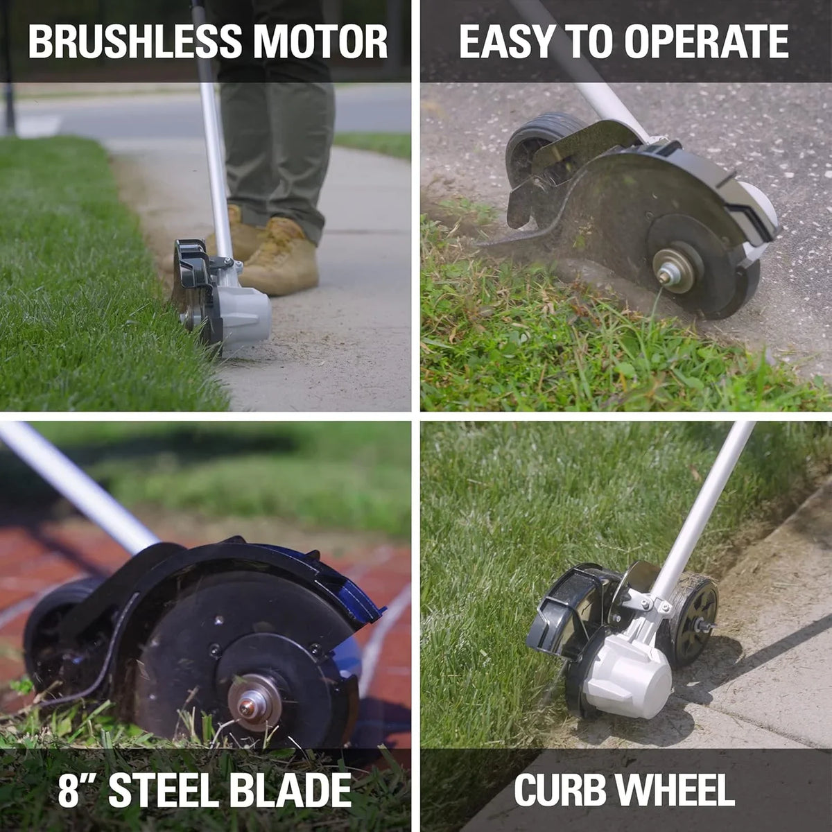 80V 8 inch Brushless Edger, Battery Not Included ED80L00