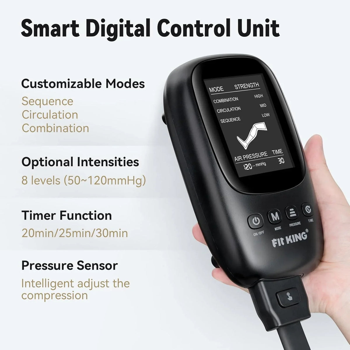 Aircraft-style pressure recovery system, dynamic pressure to promote blood circulation and achieve rapid recovery, continuous massage boots (medium size) designed for athletes