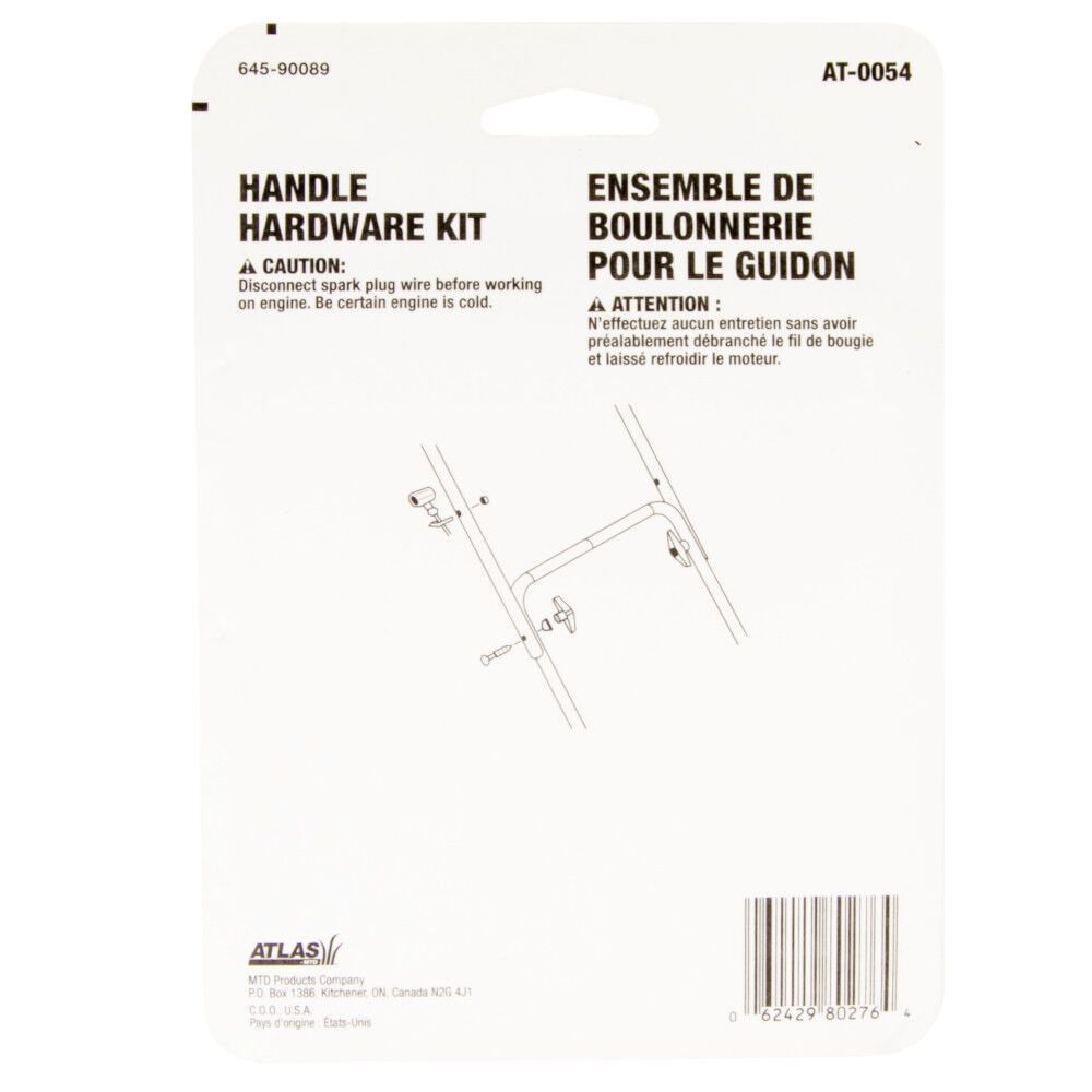 Alas Universal Handle Mounting Kit, 2-pk, For Lawn Mower Handles