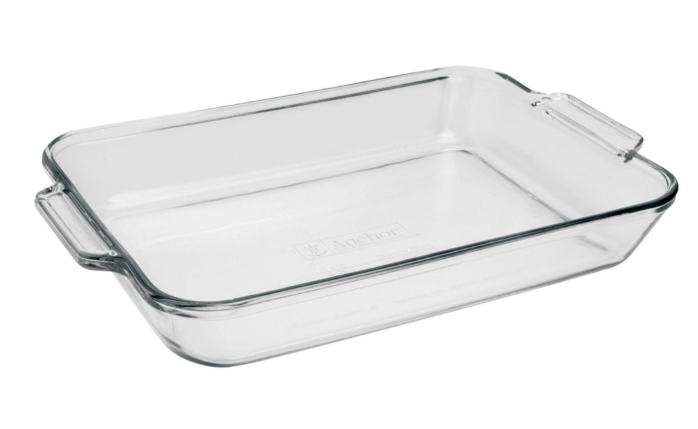 Oven Basics Glass Utility Roaster Pan, 5-qt