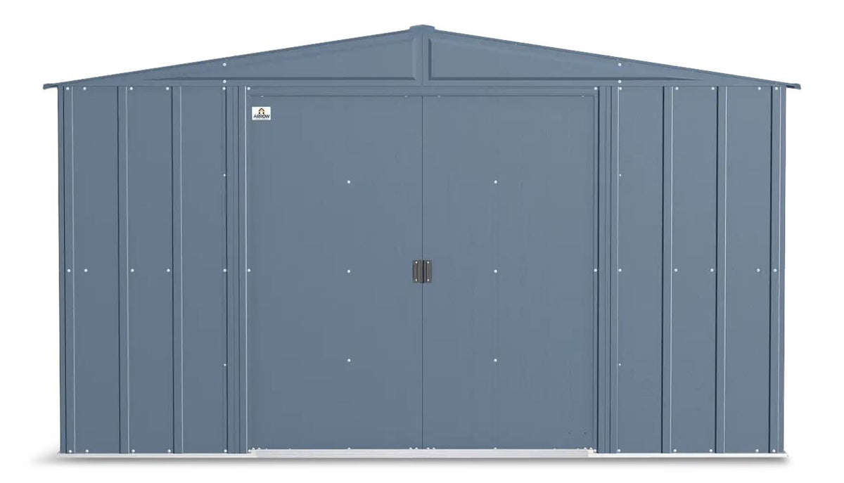 Arrow Classic Galvanized Steel Storage Shed, Blue Grey, 10-ft x 8-ft