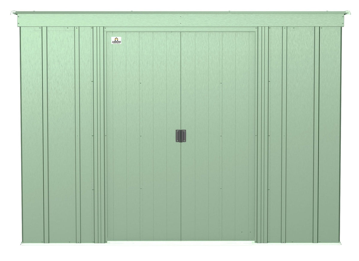 Arrow Classic Galvanized Steel Storage Shed, Sage Green, 8-ft x 4-ft