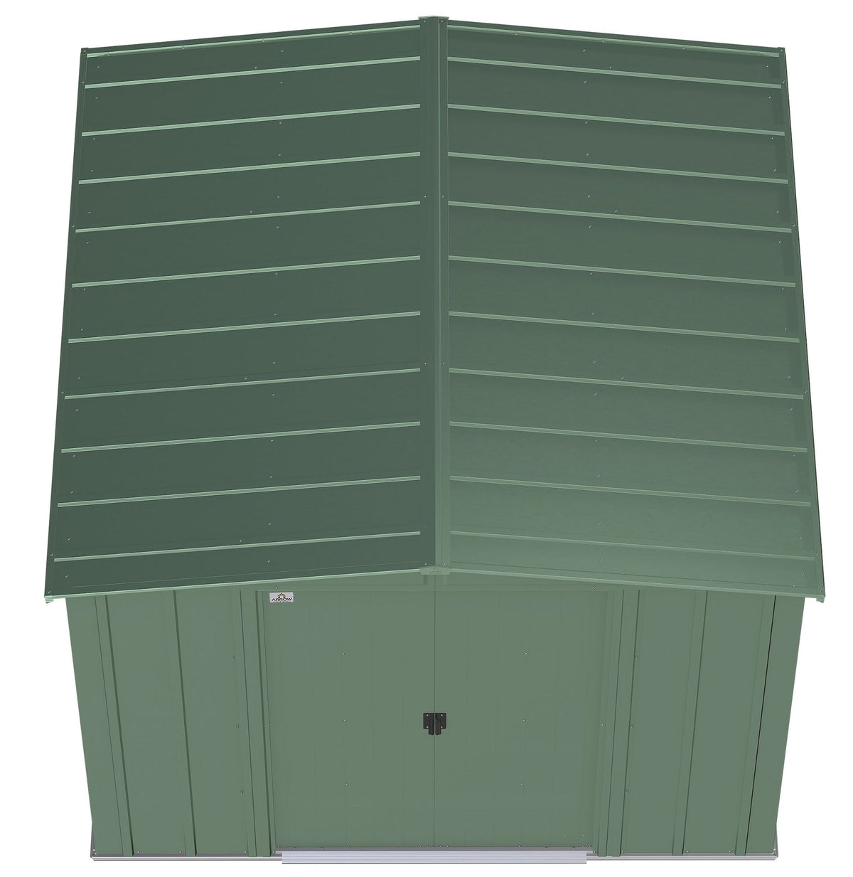 Arrow Classic Galvanized Steel Storage Shed, Sage Green, 8-ft x 8-ft