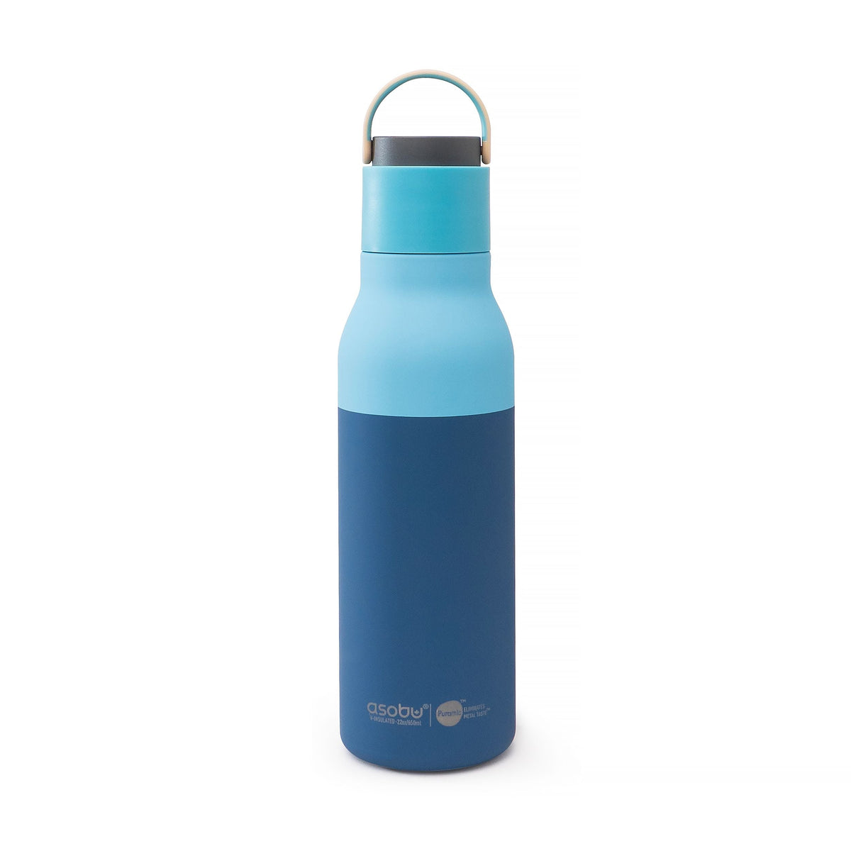 Metro Ceramic Water Bottle, 22-oz, Pastel Blue