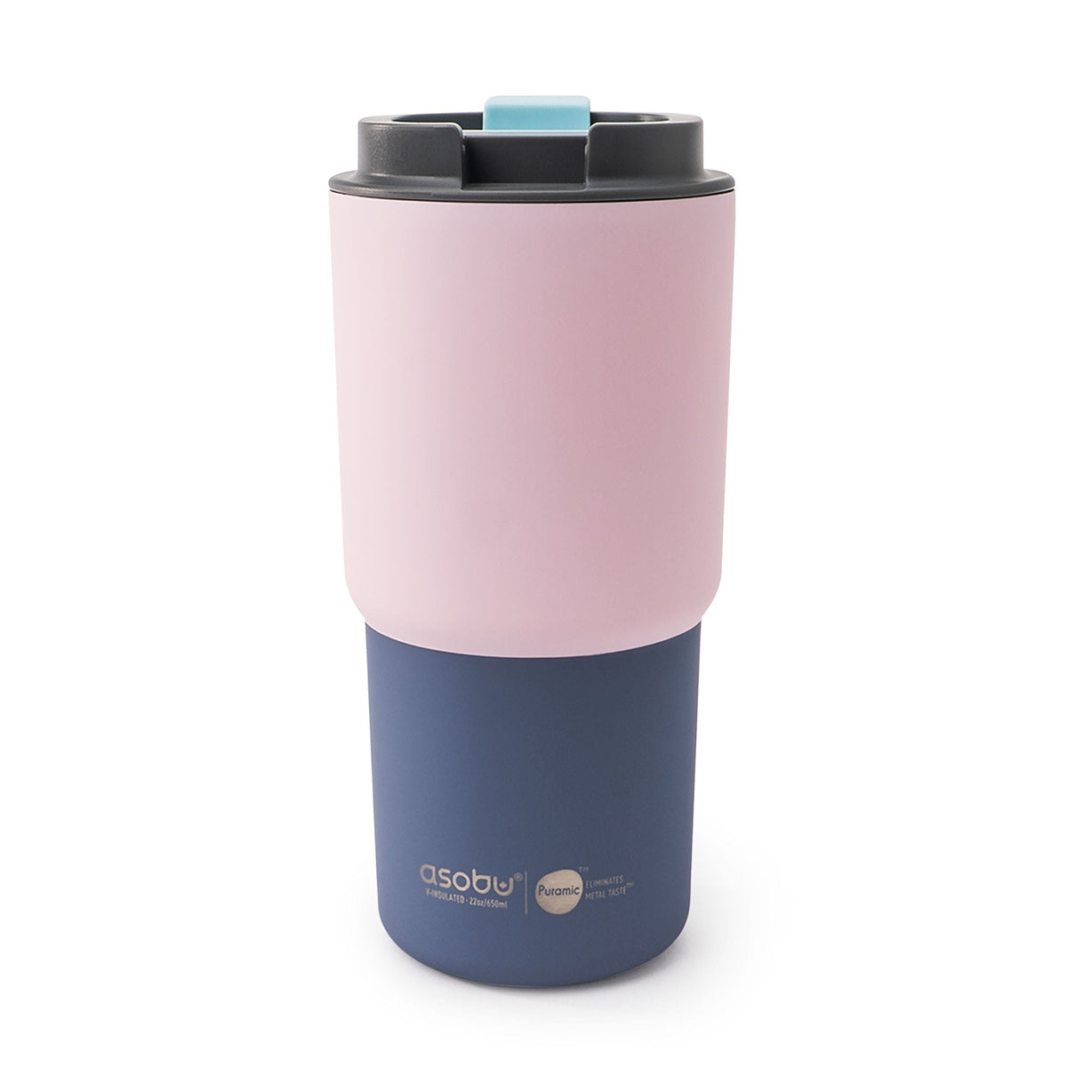 Pick-me-up Ceramic Travel Mug, 22-oz, Pastel Pink