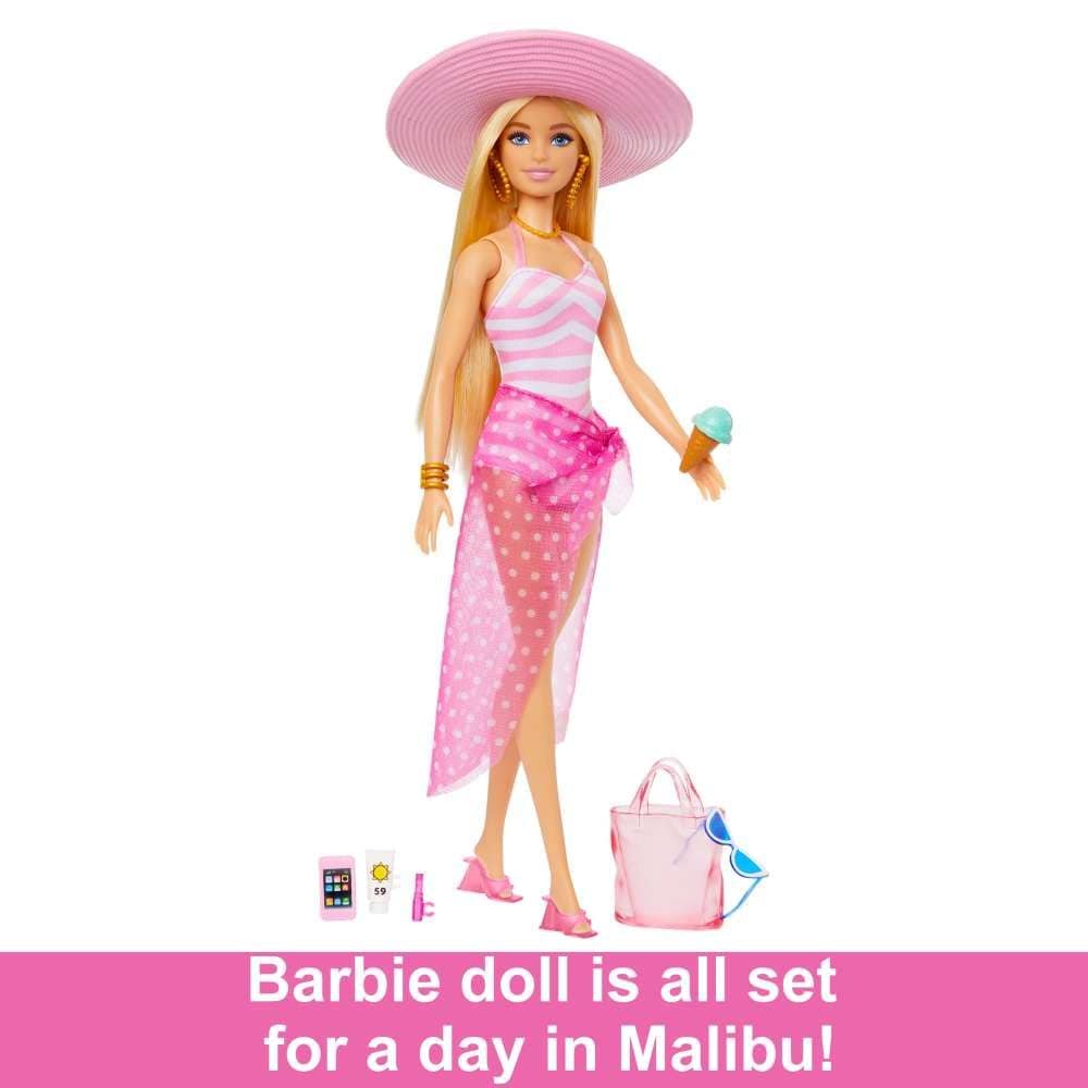 Beach-Themed Blonde Doll, Ages 3+