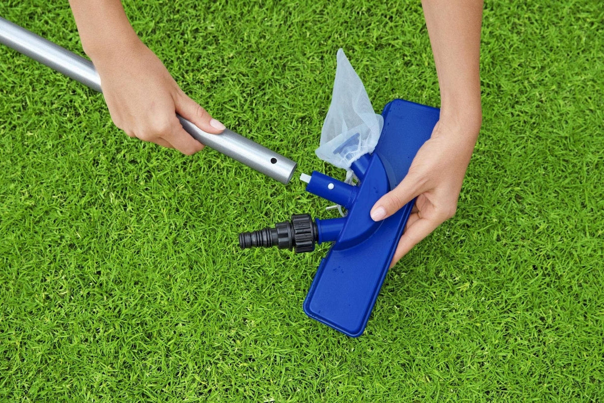 Pool Hydro Cleaning Above Ground Pool Maintanance Kit with Vacuum, Skimmer & Pole