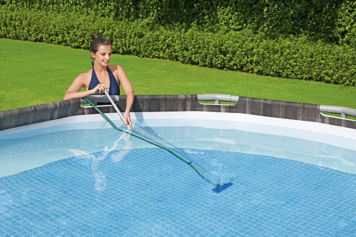 Pool Hydro Cleaning Above Ground Pool Maintanance Kit with Vacuum, Skimmer & Pole