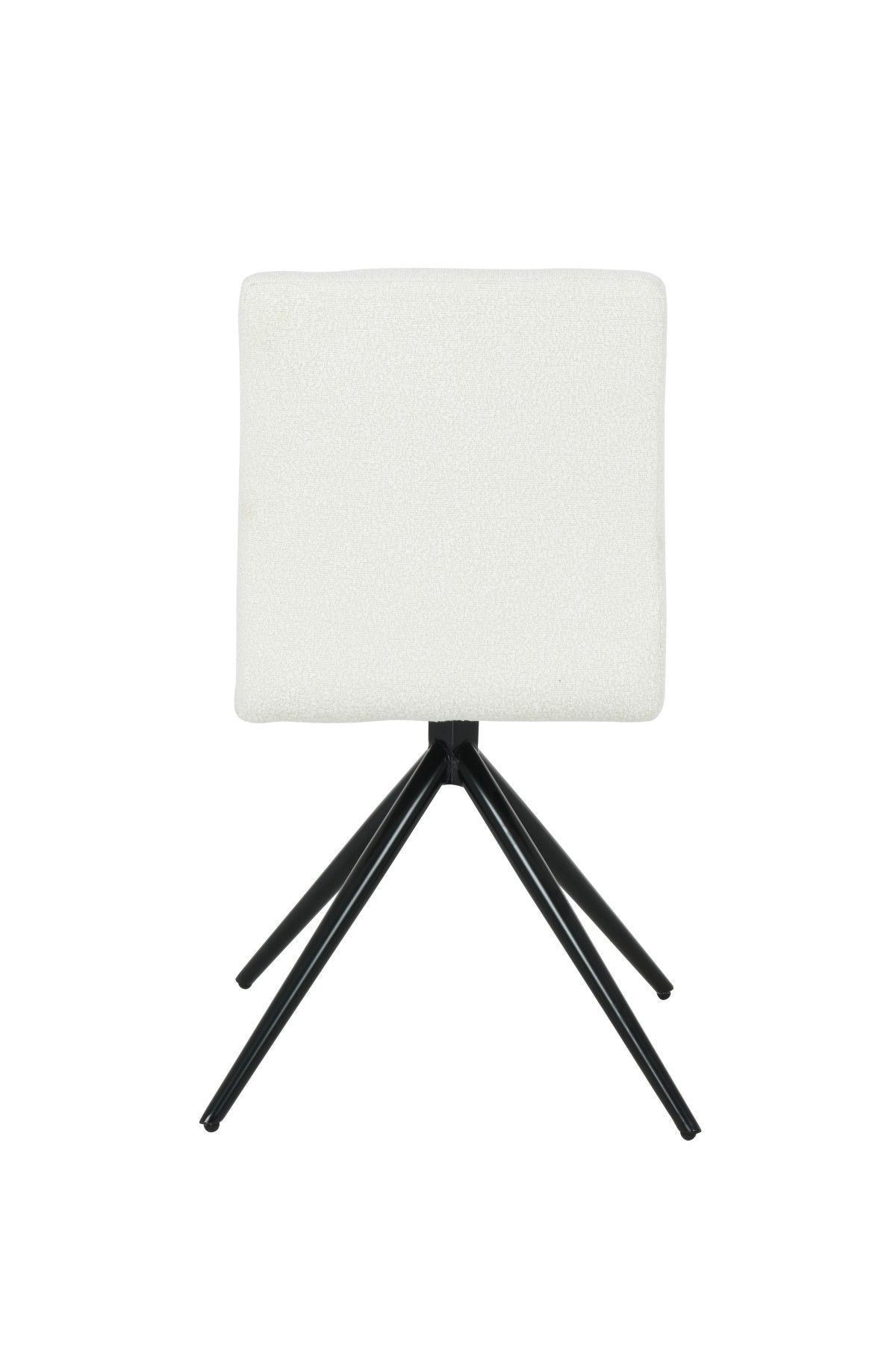 Ethan White Fabric Upholstered Armless Dining Chair, 2-pc