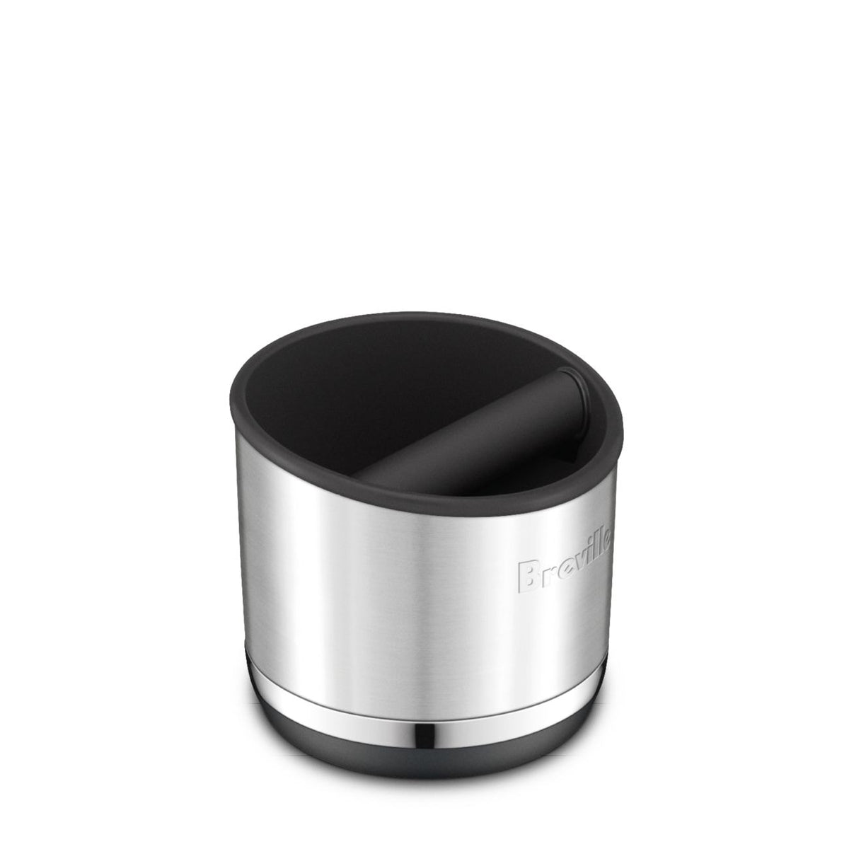 Knock Box 10, Compact, Brushed Stainless Steel