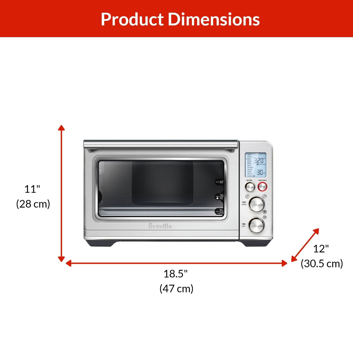 Smart Oven Air Fryer, Brushed Stainless Steel