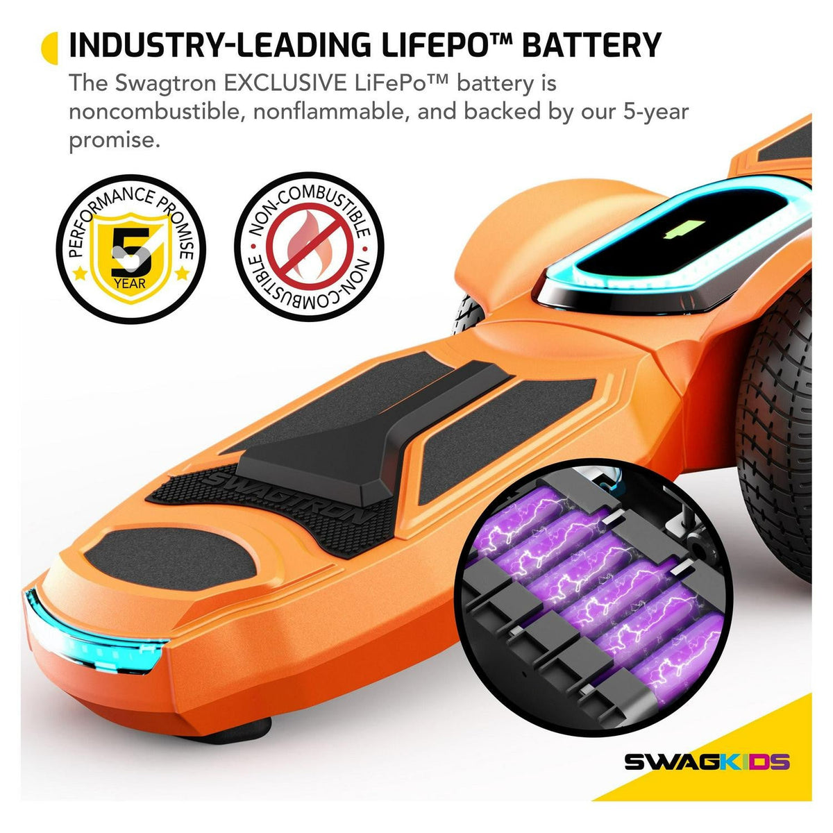 Swagtron Shuttle Zipboard Electric Hoverboard Skateboard 7 mph and 3-Mile Range LED Wheels Wireless Speaker