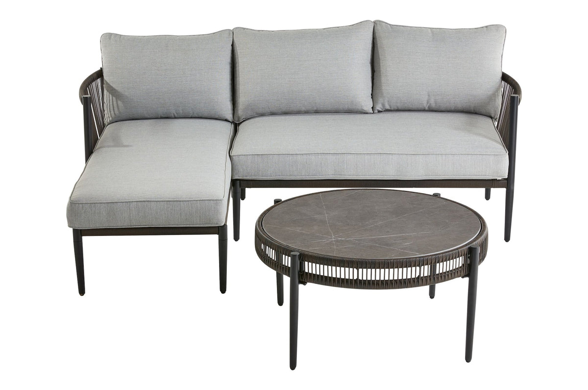 CANVAS Brooks Outdoor Patio Sectional Set, 3-pc, Water/Stain/Fade-Resistant Cushions