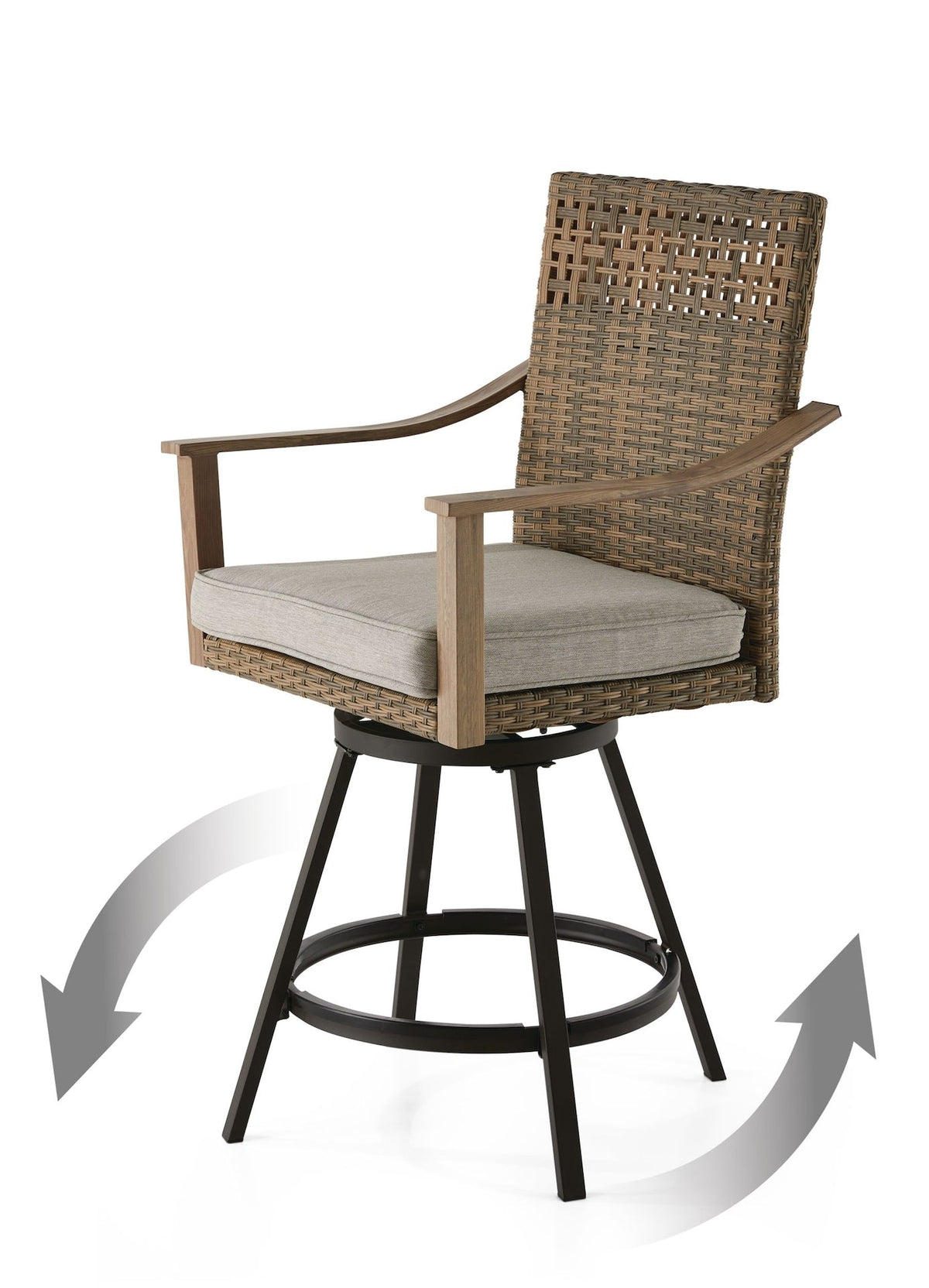 CANVAS Granville Fire Outdoor Dining Set with Water/Stain/Fade-Resistant Cushions, 7-pc