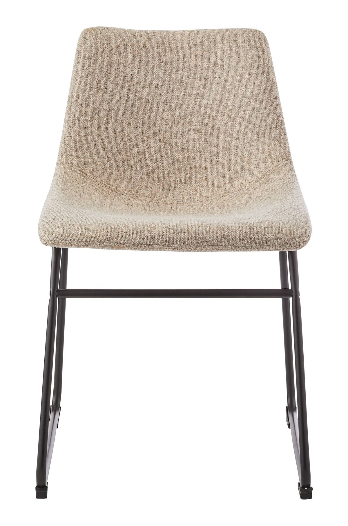 Canvas Scottie Modern Fabric Dining Chair, Dark Grey