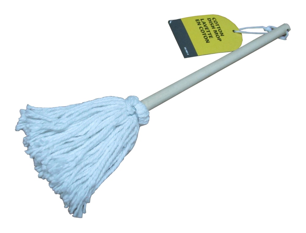 Cotton Dish Mop with Wood Handle