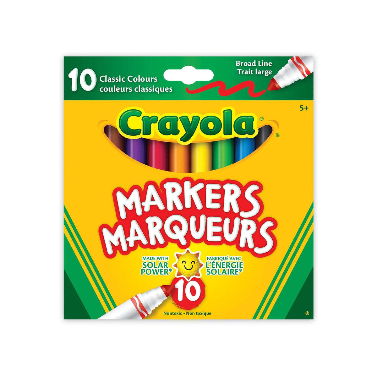 Broad Line Original Marker, 10 Pieces, Multicolour