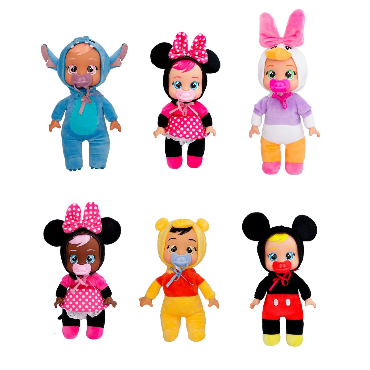 Cry Babies Tiny Cuddles Character Dolls for Ages 18m+, Various Characters