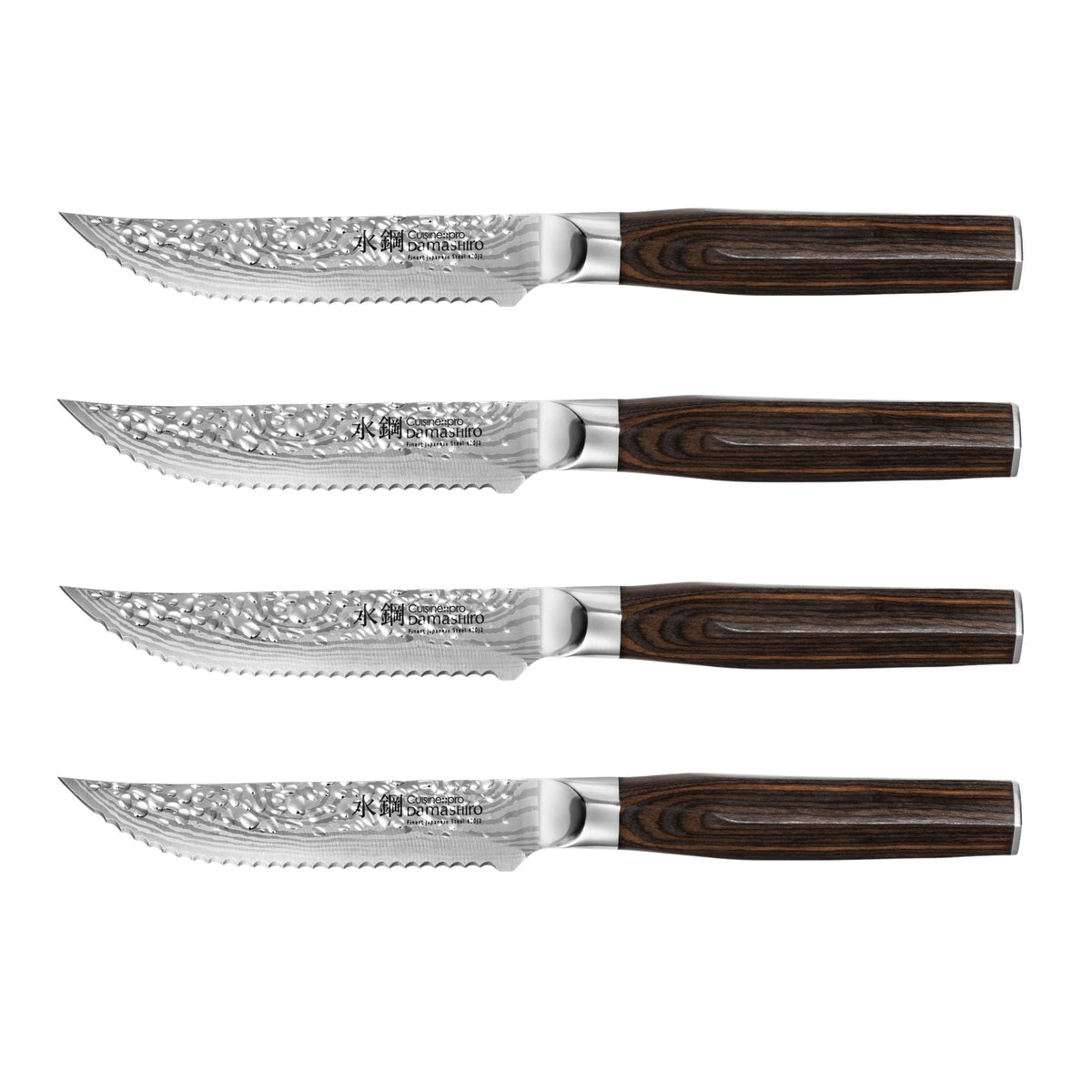 PRO DAMASHIRO EMPEROR STEAK KNIFE SET/4
