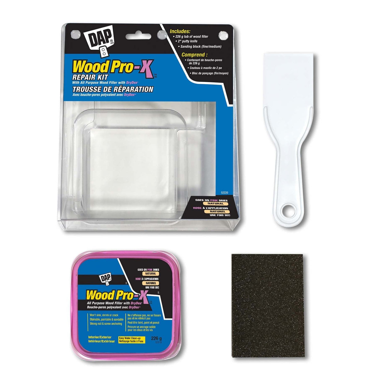 Wood PRo-X All Purpose Wood Filler Kit