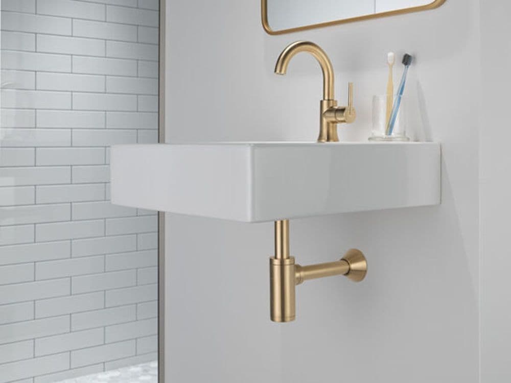 Delta 1-Handle High-Arc Lavatory Faucet, Champagne Bronze