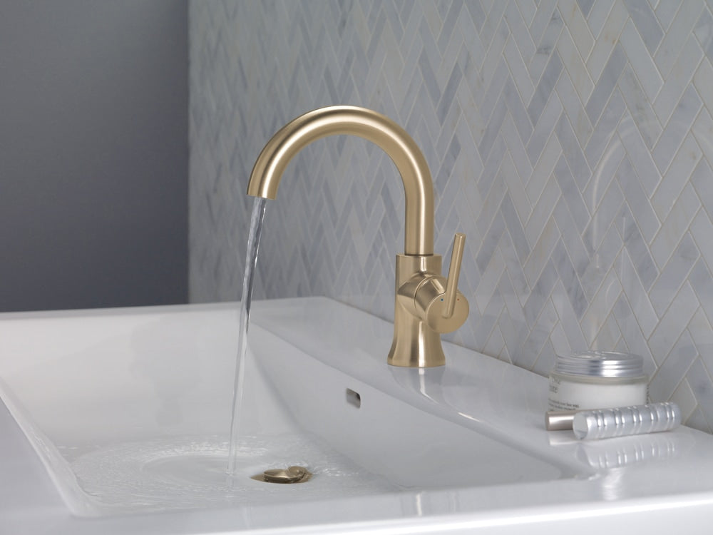 Delta 1-Handle High-Arc Lavatory Faucet, Champagne Bronze