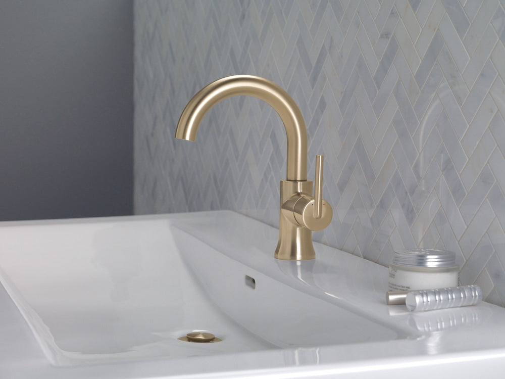 Delta 1-Handle High-Arc Lavatory Faucet, Champagne Bronze