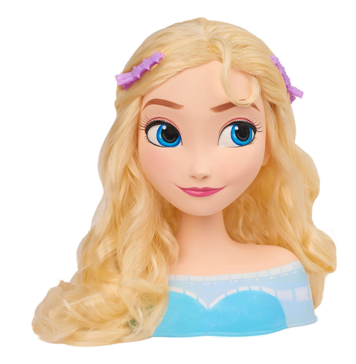 Frozen Elsa Styling Head Toy with 14 Accessories for Hair Styling and Braiding, Ages 3+