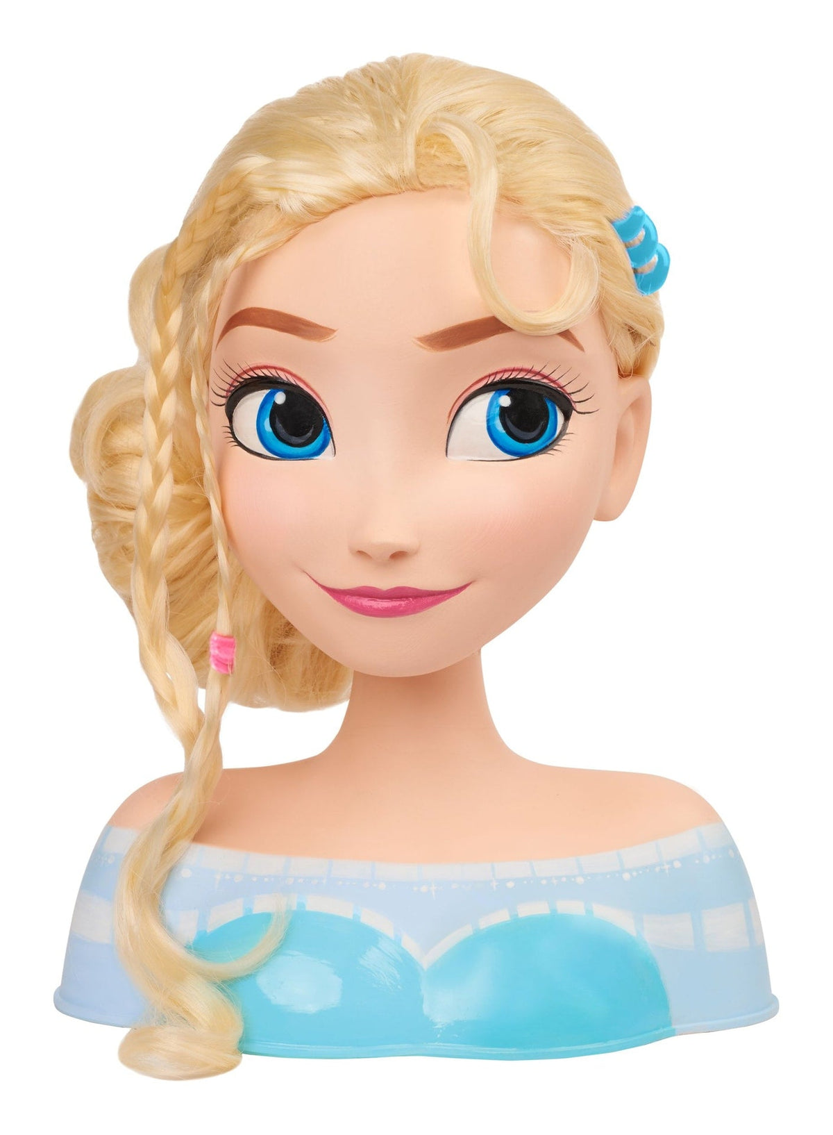 Frozen Elsa Styling Head Toy with 14 Accessories for Hair Styling and Braiding, Ages 3+