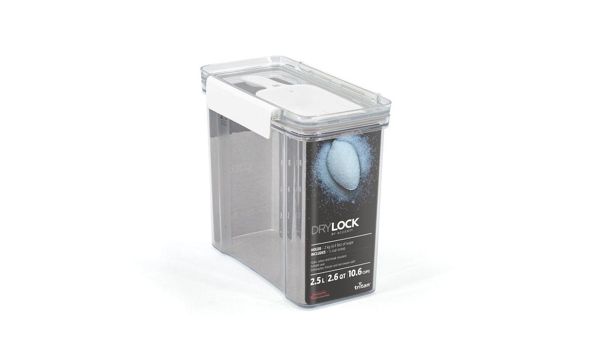 Copolyester Pantry Plastic Food Storage Container with Airtight Seal, 2.5-L