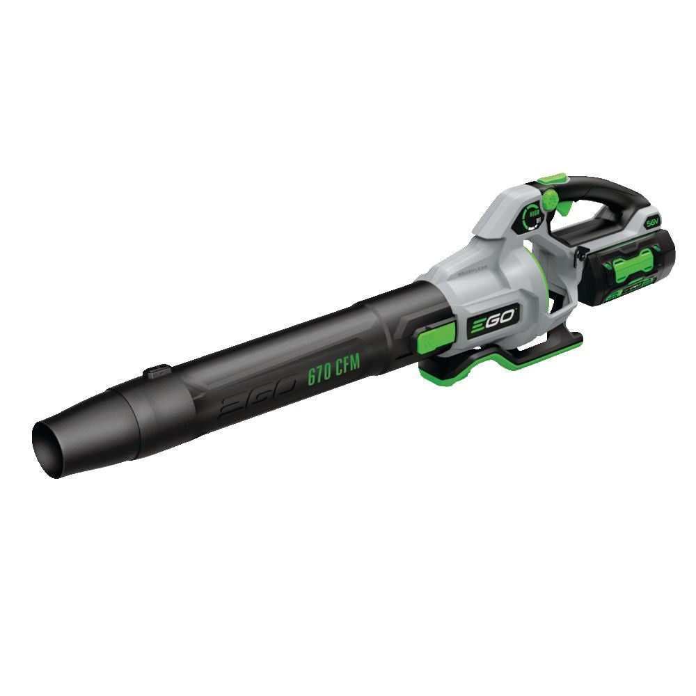 56V Brushless Cordless 670 CFM Leaf Blower, Includes (1) 4.0Ah Battery and (1) 320W Charger, LB6703