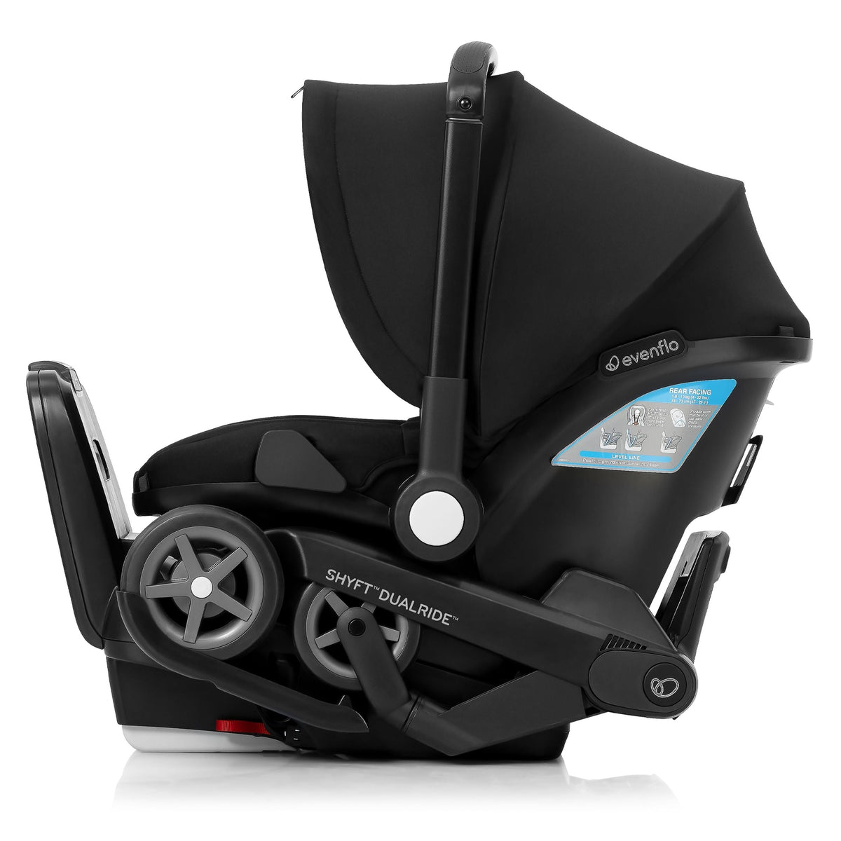 Shyft DualRide Infant Car Seat and Stroller, Black