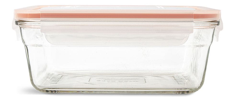 Rectangular Glass Food Storage Container with Leakproof Lid, 1.7-L