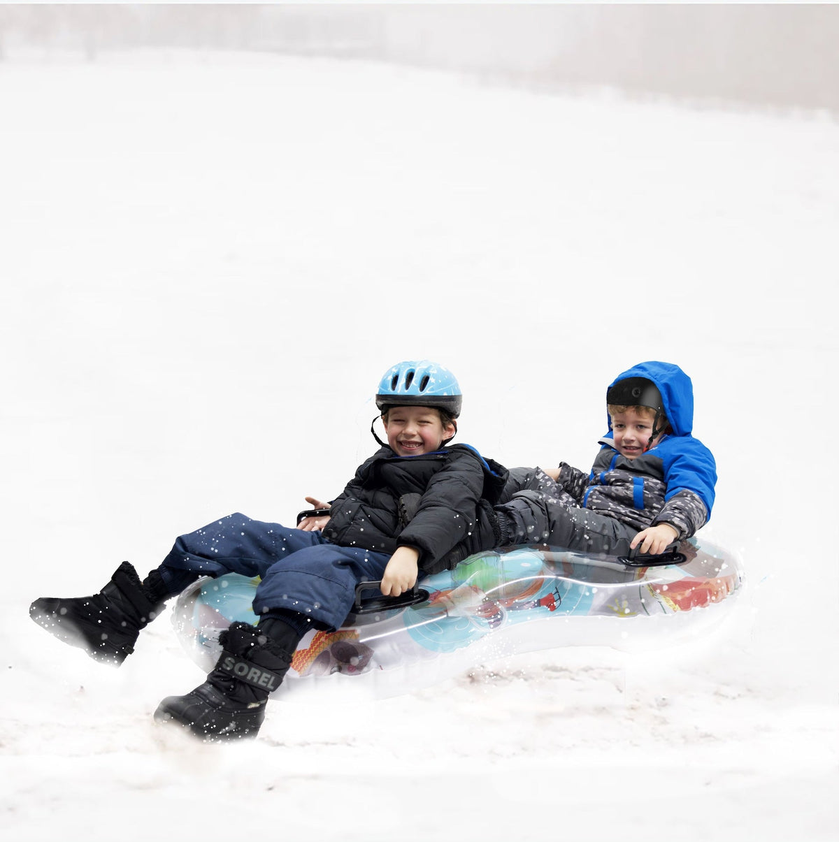 2-Person Duo Inflatable Winter Snow Tube