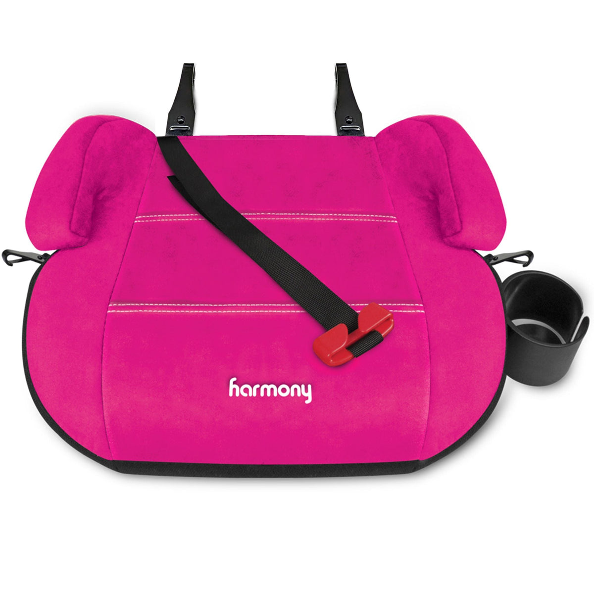 Harmony Backless Booster Elite, Fits Kids 34–57-in Tall, Pink