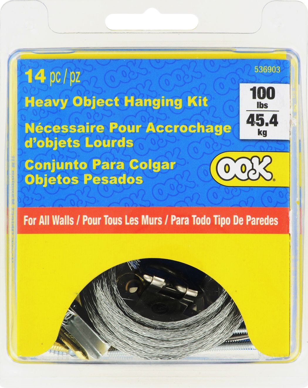 Heavy Duty All WAll Hanger Kit, InstAllation Hardware, 100-lb Capacity