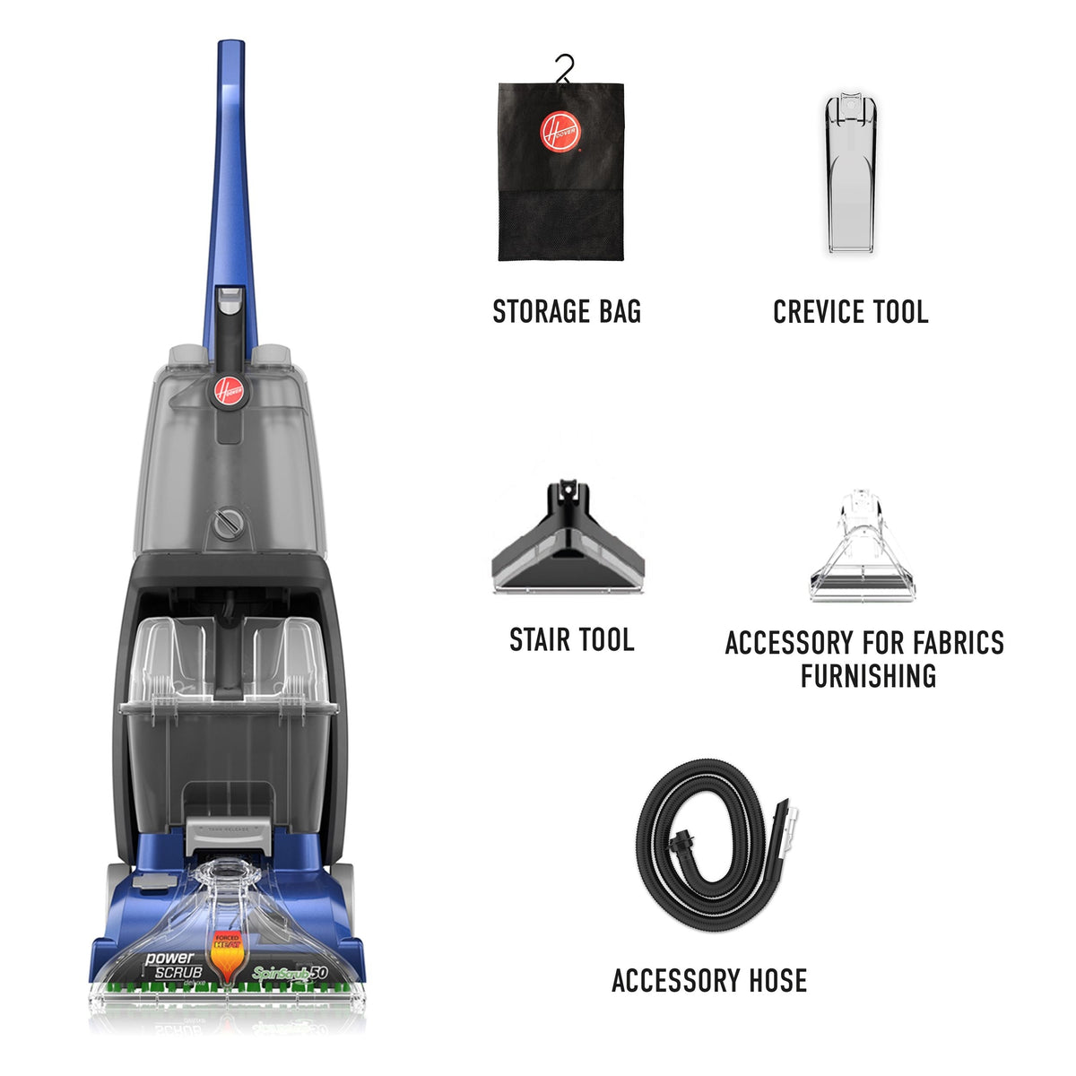 Hoover Power Scrub Deluxe Pet Carpet & Upholstery Corded Deep Cleaner