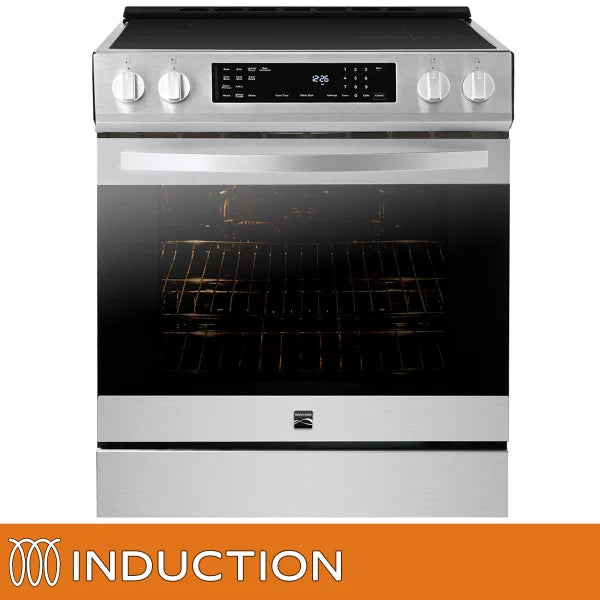30 in. 5 cu ft. Stainless Steel Digital Control Induction Range with True Convection and Air Fry