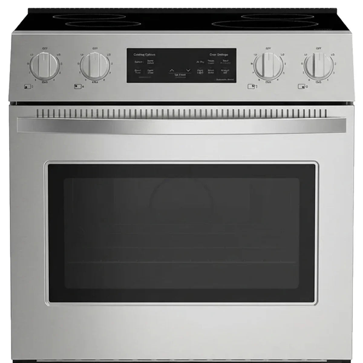 30 in. 5 cu ft. Stainless Steel Front Control Electric Range with Air Fry and True Convection