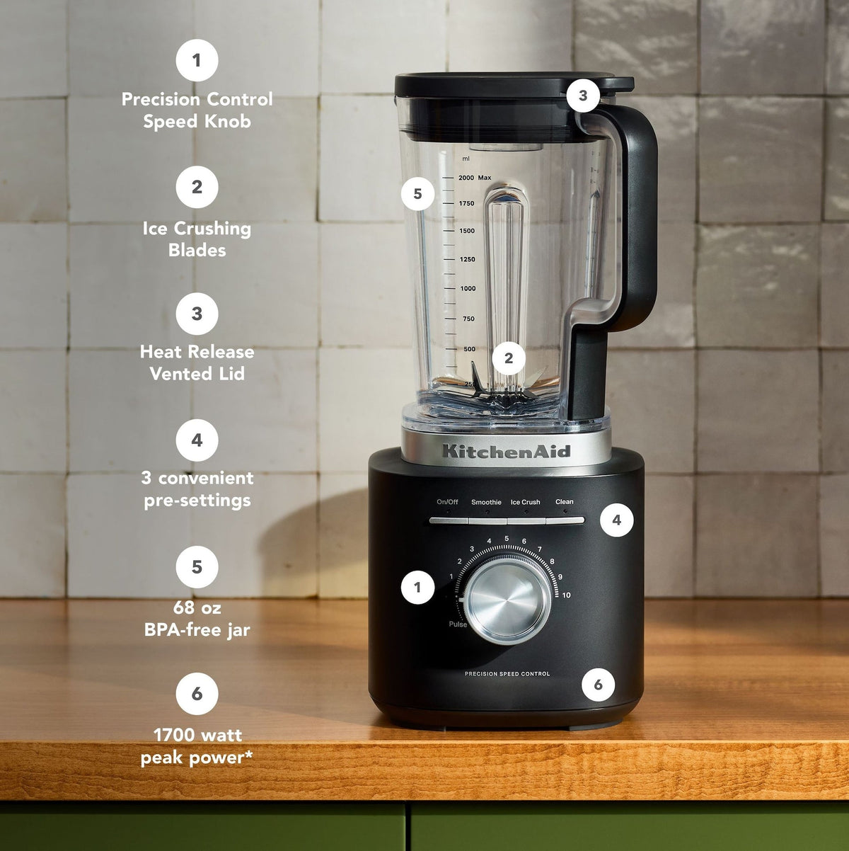 10-Speed Matte Black Pure Power Blender