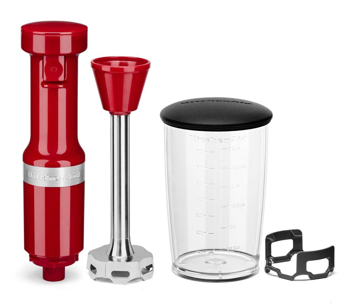 Variable Speed Corded Hand Blender with Blending Jar, Empire Red