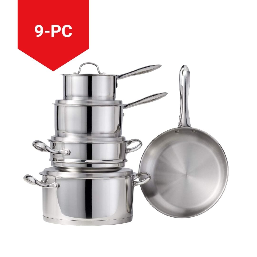 Avanti Stainless Steel Cookware Set, 9-pc