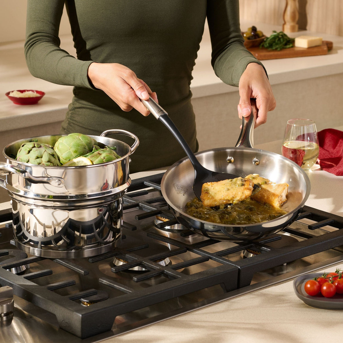 Avanti Stainless Steel Cookware Set, 9-pc