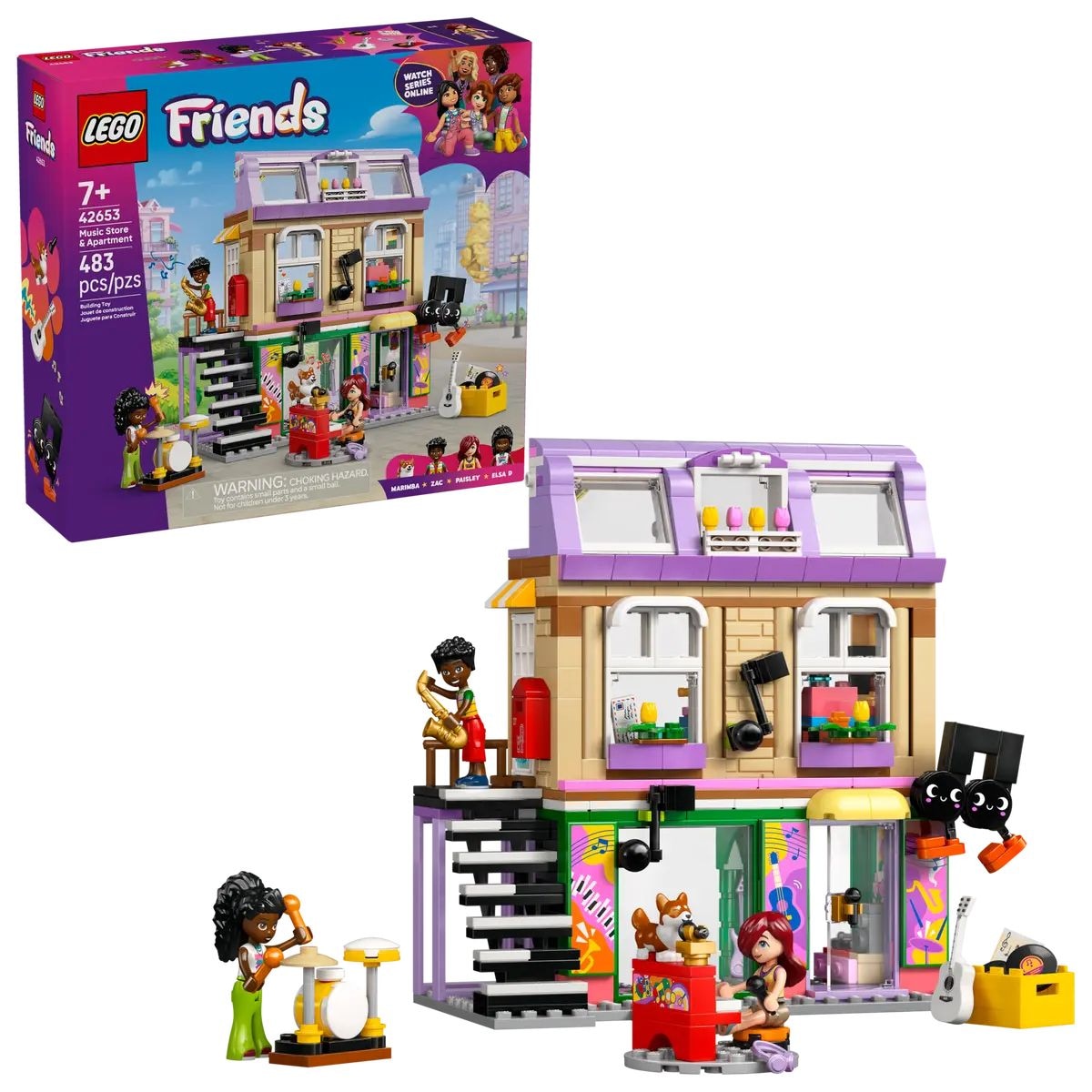 Friends Music Store & Apartment - 42653, 483-pcs, Ages 7+