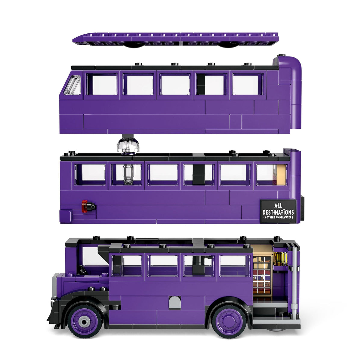 Knight Bus Adventure Building Set - 76446, 499-pcs, Ages 8+